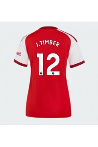 Arsenal Jurrien Timber #12 Fotballdrakt Hjemme Klær Dame 2026-27 Korte ermer